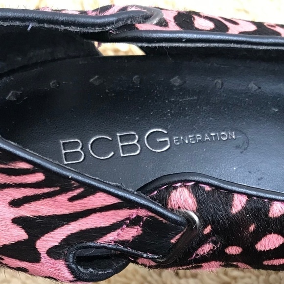 BCBGeneration Pink/Black Pattern Heels - Picture 5 of 8